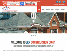 Tablet Screenshot of jkrconstructioncorp.com